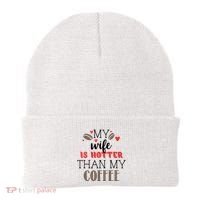 My Wife Is Hotter Than My Coffee Cute Gift Beanie thumb 0