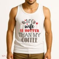 My Wife Is Hotter Than My Coffee Cute Gift Tank Top thumb 3