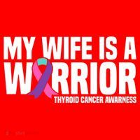 My Wife Is A Warrior Thyroid Cancer Awareness Funny Gift Santa Hat thumb 1