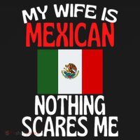 My Wife Is Mexican Nothing Scares Me Women's Hoodie thumb 2