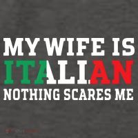 My Wife Is Italian Nothing Scares Me Husband Women's Tank Top thumb 5