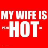 My Wife Is Psychotic (Hot) Funny Married Couples Apron thumb 3
