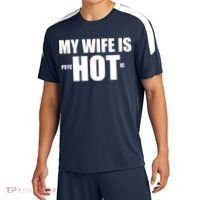 My Wife Is Psychotic (Hot) Funny Married Couples Sport-Tek Competitor United Soccer Jersey thumb 0