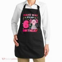 Make Way It's My 6th Birthday Cute Axolotl 6th Birthday Girl Apron thumb 2