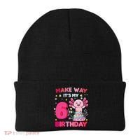 Make Way It's My 6th Birthday Cute Axolotl 6th Birthday Girl Beanie thumb 0