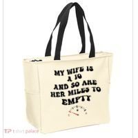 My Wife Is A 10 And So Are Her Miles To Empty Tote Bag thumb 2