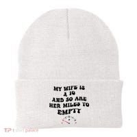 My Wife Is A 10 And So Are Her Miles To Empty Beanie thumb 0