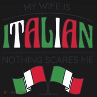 My Wife Is Italian Nothing Scares Me Apron thumb 3