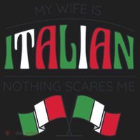 My Wife Is Italian Nothing Scares Me Beanie thumb 2