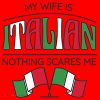 My Wife Is Italian Nothing Scares Me Santa Hat thumb 1