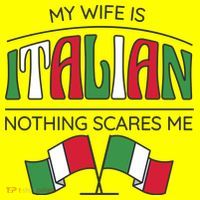My Wife Is Italian Nothing Scares Me Women's T-Shirt thumb 6