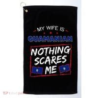 My Wife Is Guamanian Guam Chamorro Golf Towel thumb 0