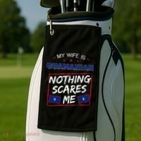 My Wife Is Guamanian Guam Chamorro Golf Towel thumb 2