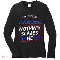 My Wife Is Guamanian Guam Chamorro Women's Long Sleeve Shirt thumb 0
