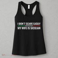 My Wife Is Sicilian Funny Italian American Sicily Gift Women's Tank Top thumb 3