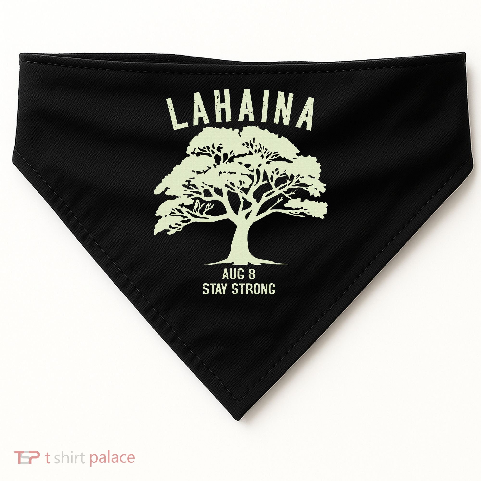 Maui Wildfire Lahaina Survivor Maui Hawaii Strong USA-Made Doggie Bandana