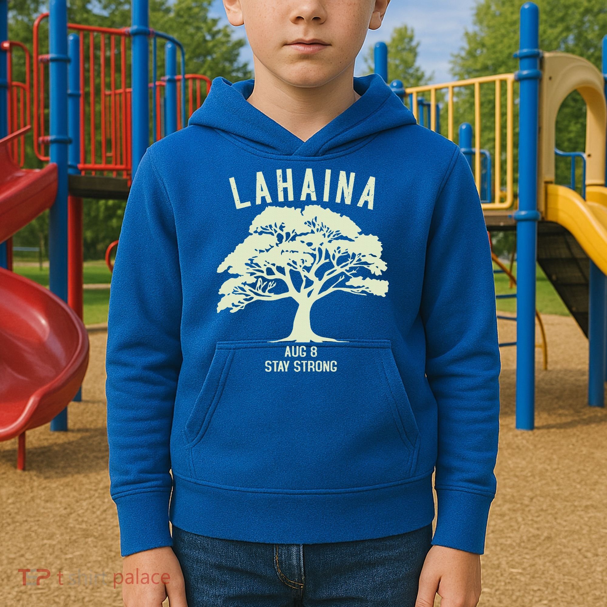 Maui Wildfire Lahaina Survivor Maui Hawaii Strong Kids Hoodie