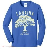 Maui Wildfire Lahaina Survivor Maui Hawaii Strong Kids Long Sleeve Shirt thumb 0