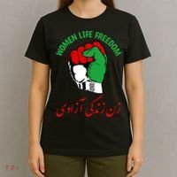 Mahsa, WOMEN LIFE FREEDOM, Cute Iranian Flag Fist Of Iranian T-Shirt thumb 4