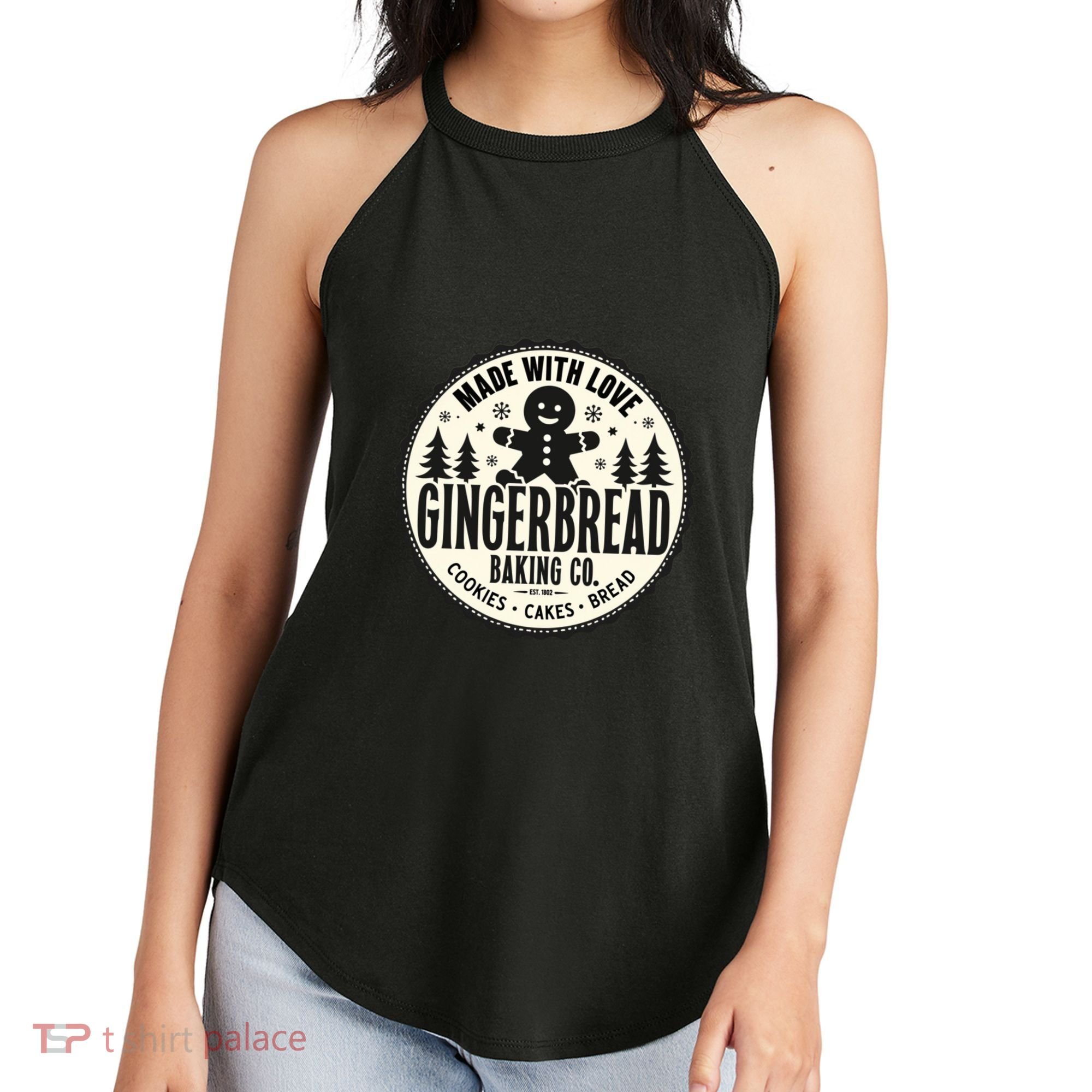 Made With Love Gingerbread Baking Co Women's Perfect Tri Rocker Tank