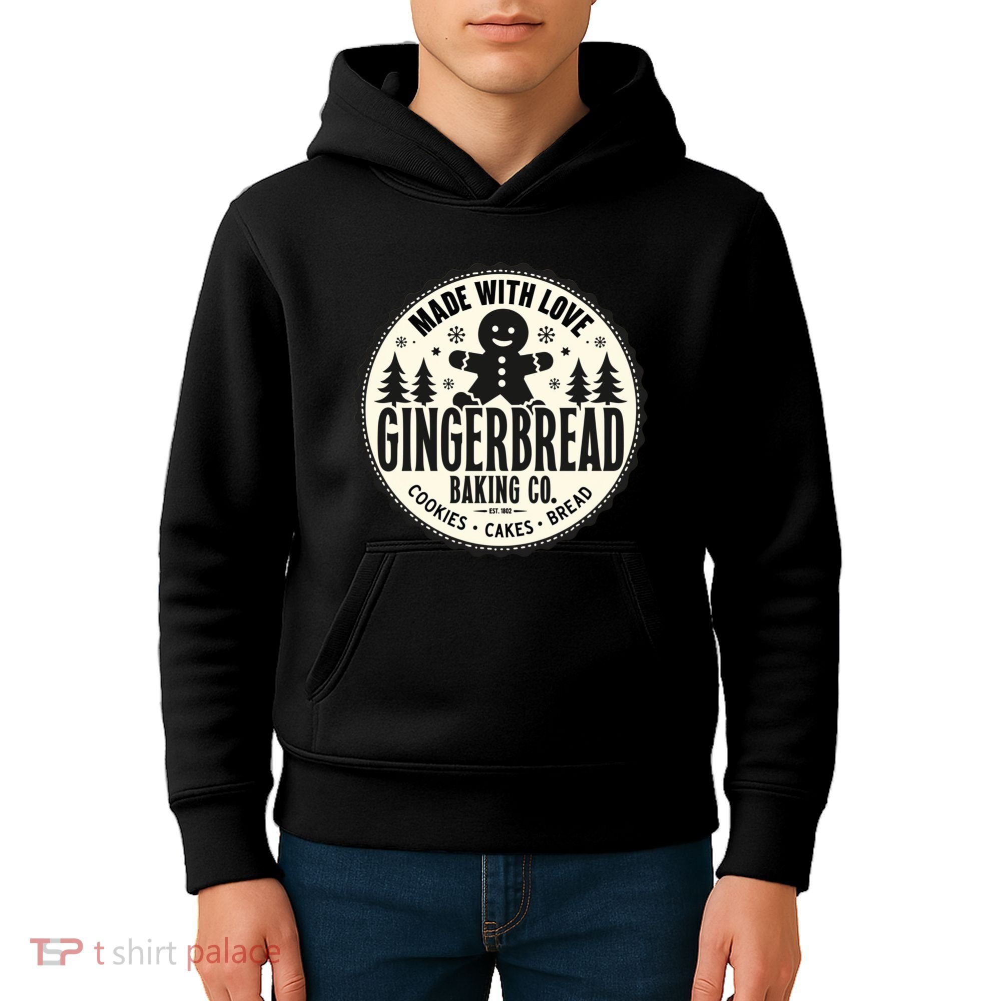 Made With Love Gingerbread Baking Co Kids Hoodie