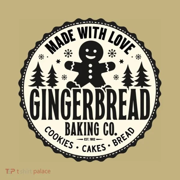 Made With Love Gingerbread Baking Co Button