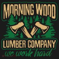 Morning Wood Lumber Company Funny Lumberjack Dad Ornament thumb 1