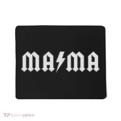 Mama With Lightning Bolt Rock And Roll Mom Mousepad