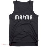 Mama With Lightning Bolt Rock And Roll Mom Tank Top thumb 0
