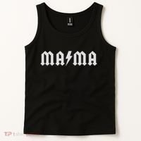 Mama With Lightning Bolt Rock And Roll Mom Tank Top thumb 2