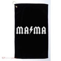 Mama With Lightning Bolt Rock And Roll Mom Golf Towel thumb 0