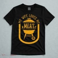 My Wife Loves My Meats Pun Grilling Bbq Lovers Foodies T-Shirt thumb 5