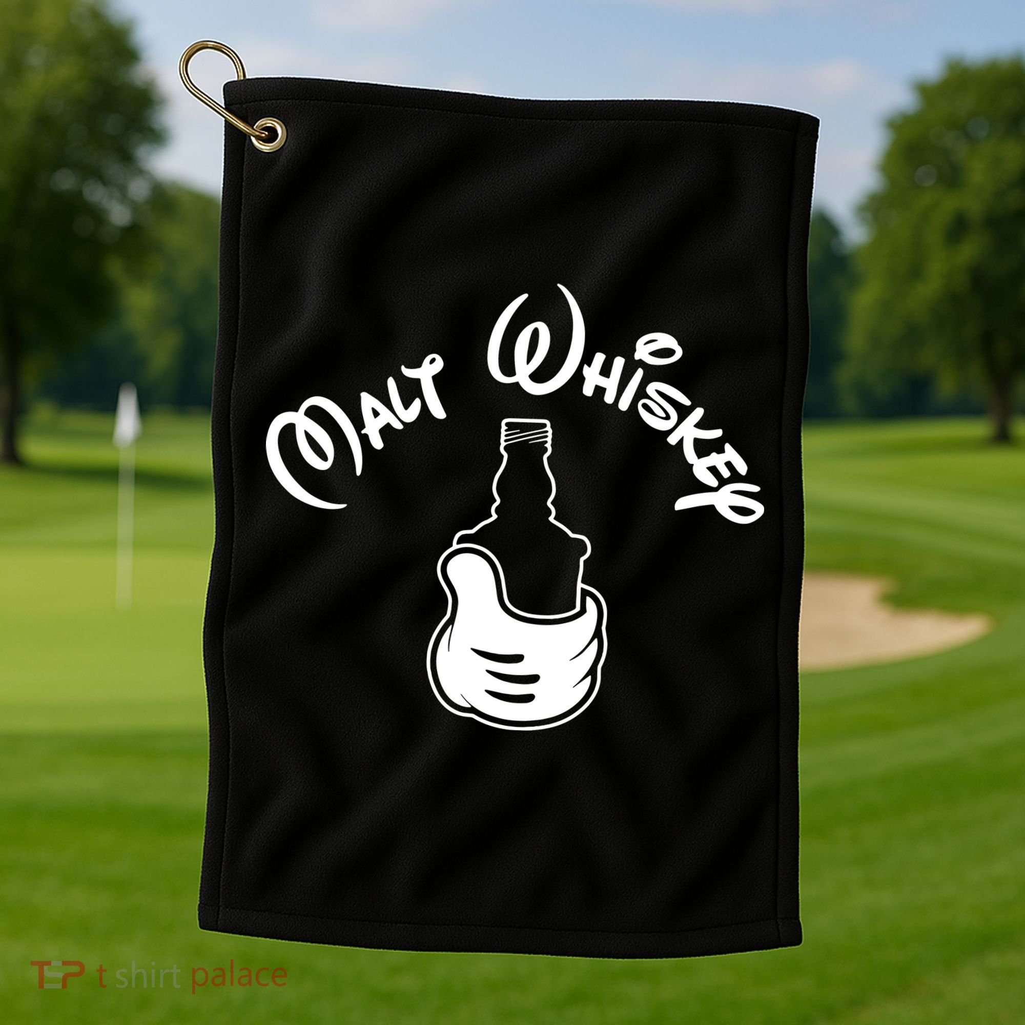 Malt Whiskey Golf Towel
