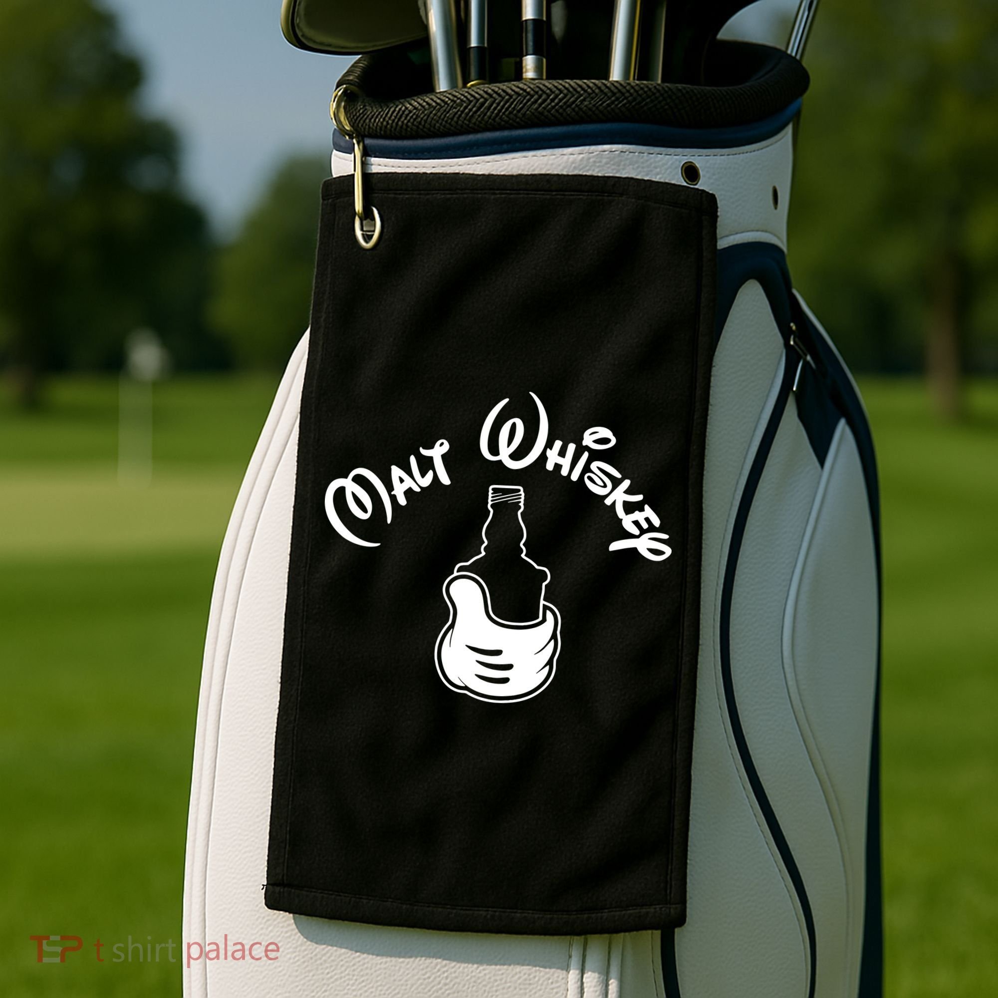 Malt Whiskey Golf Towel