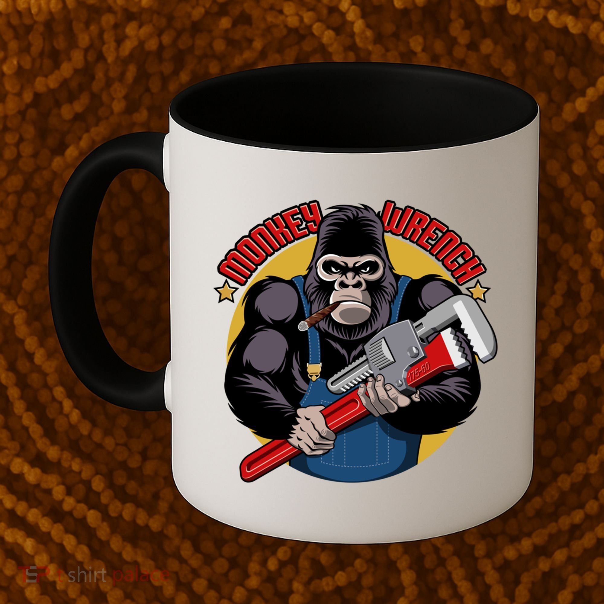 Monkey Wrench Mechanic Grease Monkey Car Repair Technician Cute Gift Coffee Mug