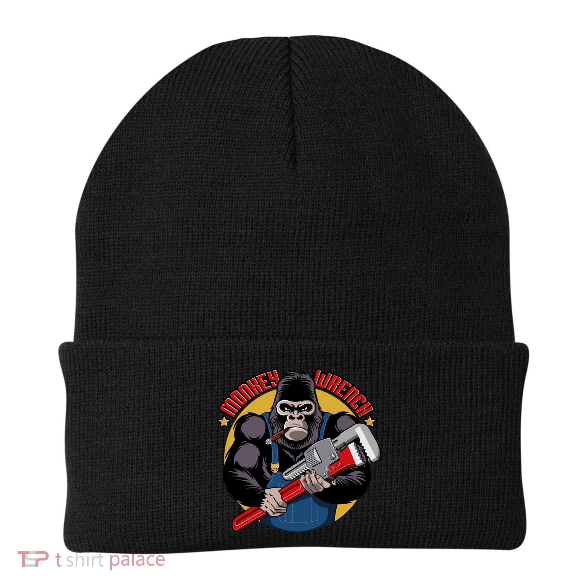Monkey Wrench Mechanic Grease Monkey Car Repair Technician Cute Gift Beanie