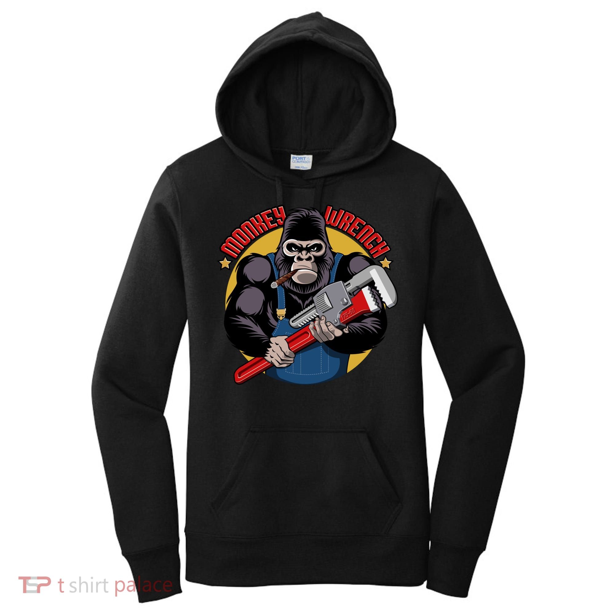 Monkey Wrench Mechanic Grease Monkey Car Repair Technician Cute Gift Women's Hoodie
