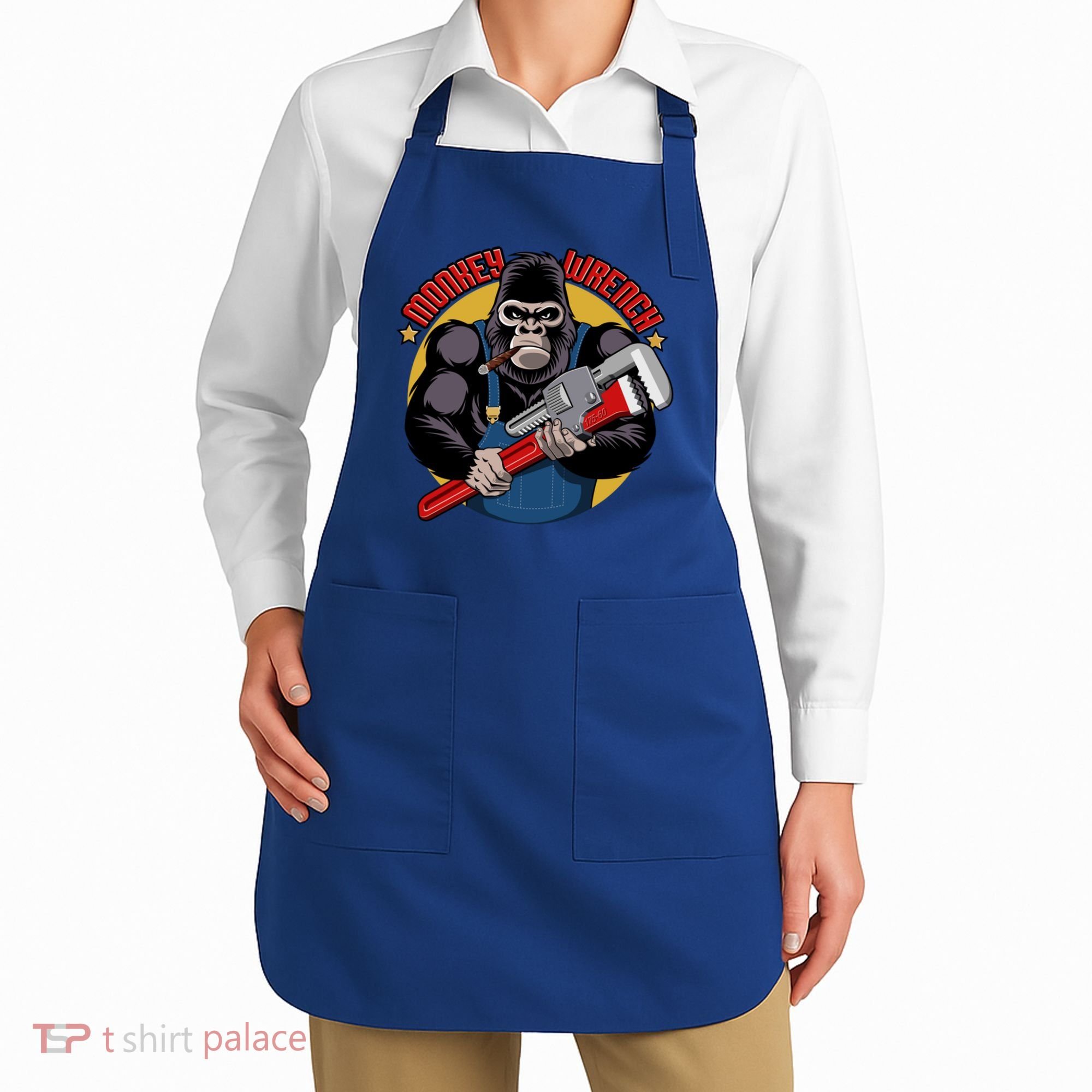 Monkey Wrench Mechanic Grease Monkey Car Repair Technician Cute Gift Apron