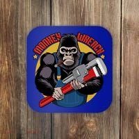 Monkey Wrench Mechanic Grease Monkey Car Repair Technician Cute Gift Coaster thumb 0