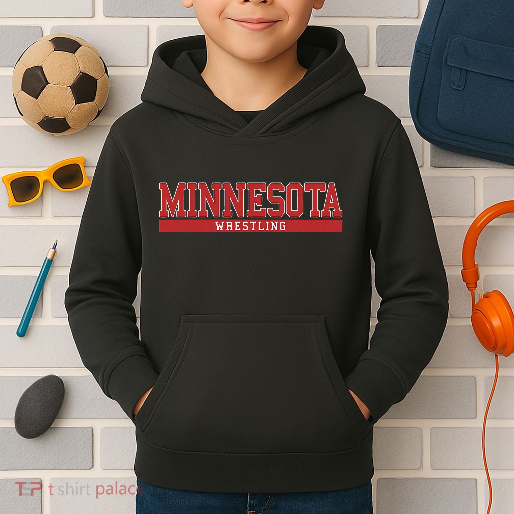 Minnesota Wrestling Kids Hoodie