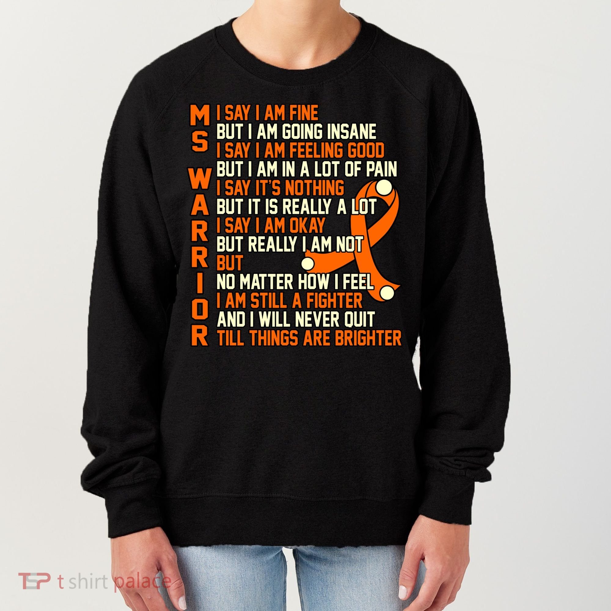 Ms Warrior Multiple Sclerosis Awareness Graphic Gift Women's Sweatshirt