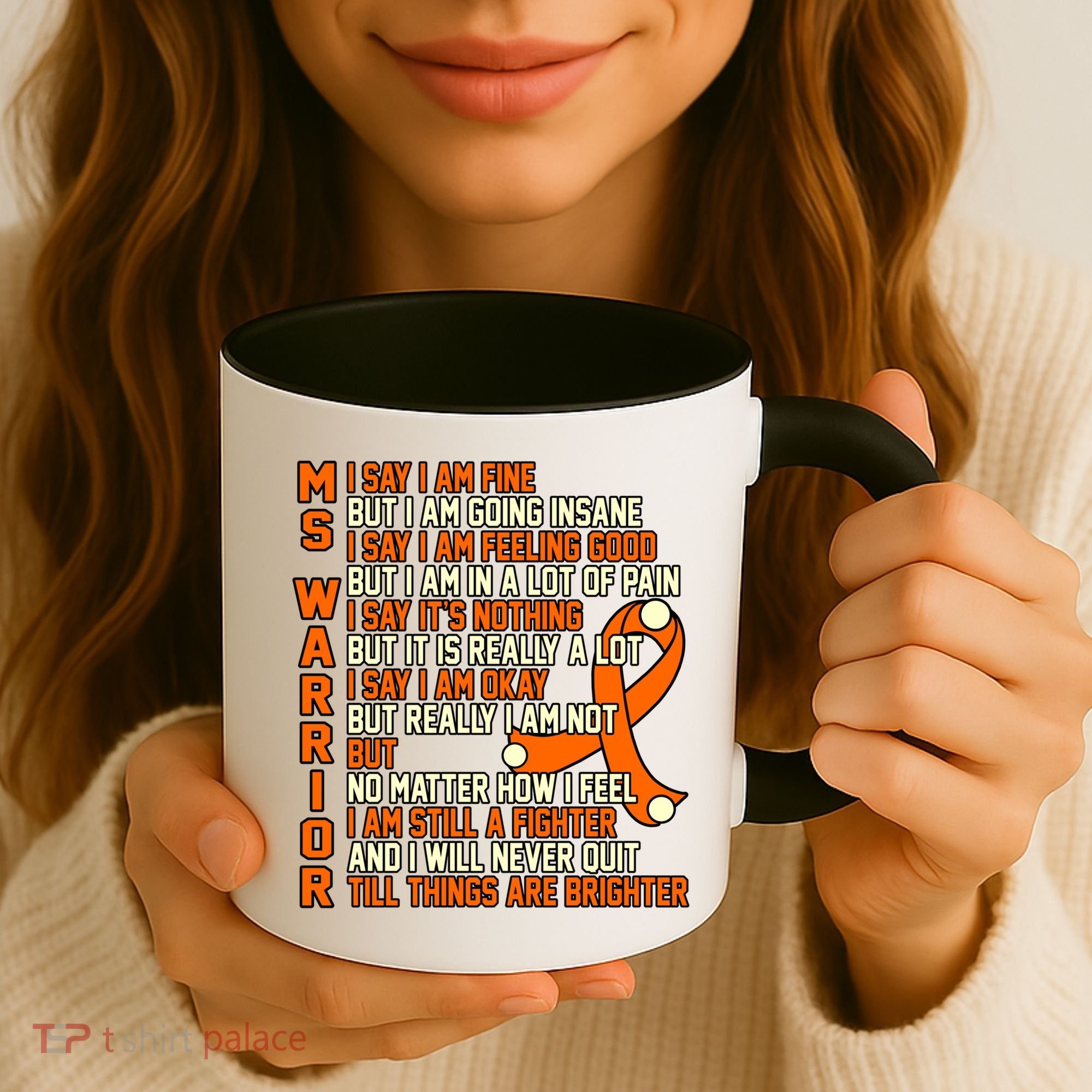 Ms Warrior Multiple Sclerosis Awareness Graphic Gift Coffee Mug