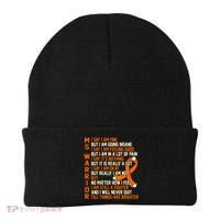 Ms Warrior Multiple Sclerosis Awareness Graphic Gift Beanie thumb 0