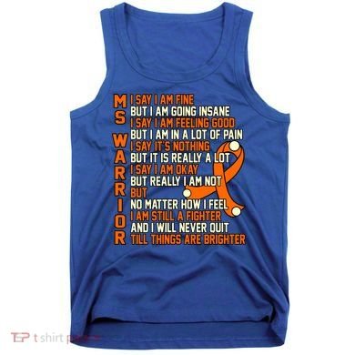 Ms Warrior Multiple Sclerosis Awareness Graphic Gift Tank Top
