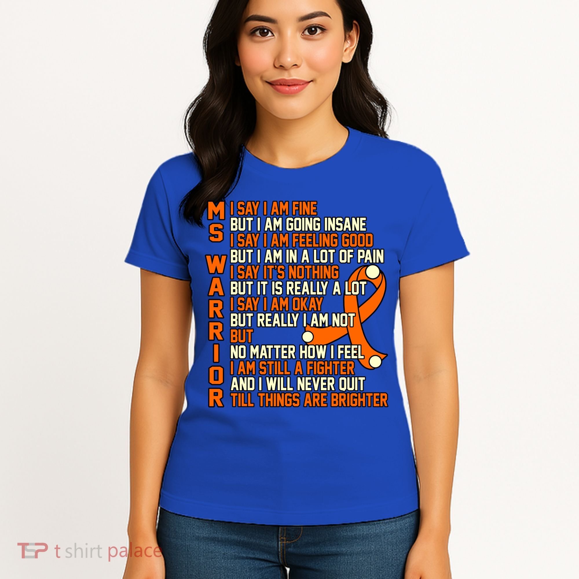 Ms Warrior Multiple Sclerosis Awareness Graphic Gift Women's T-Shirt
