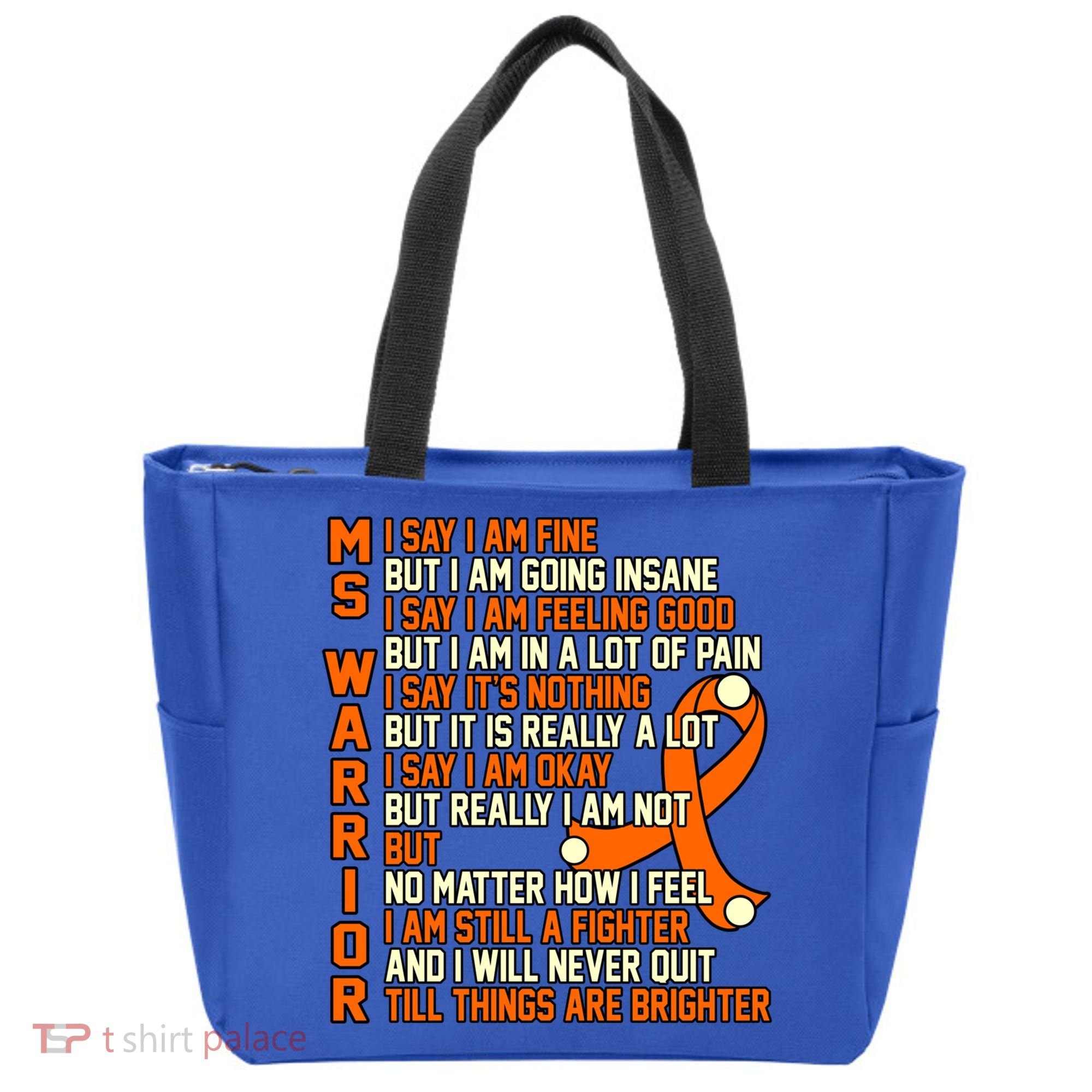Ms Warrior Multiple Sclerosis Awareness Graphic Gift Tote Bag