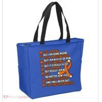 Ms Warrior Multiple Sclerosis Awareness Graphic Gift Tote Bag thumb 2