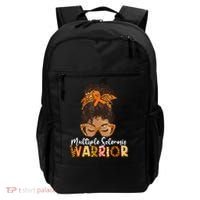  MS Warrior Messy Bun - Multiple Sclerosis Awareness Backpack thumb 0