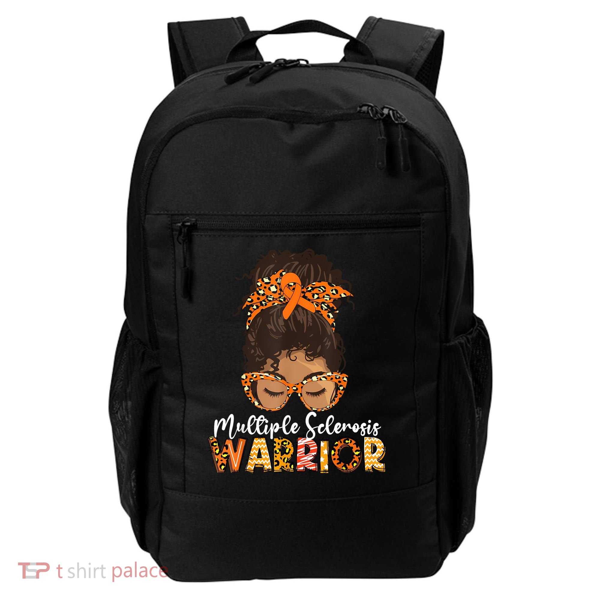  MS Warrior Messy Bun - Multiple Sclerosis Awareness Backpack