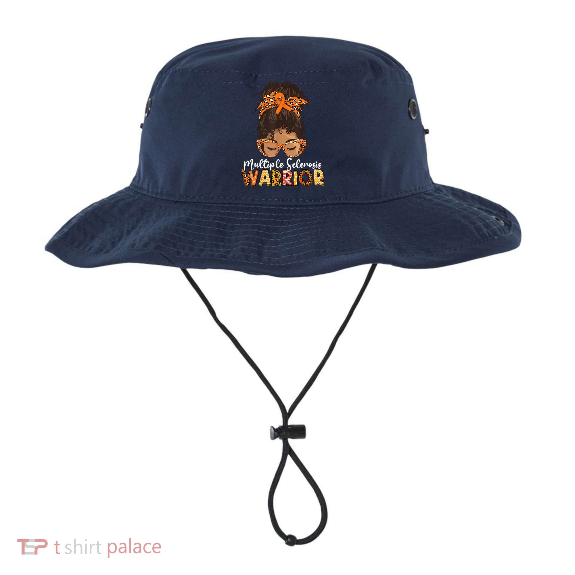  MS Warrior Messy Bun - Multiple Sclerosis Awareness Bucket Hat